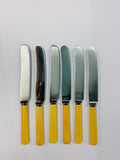 Set 6 boxed bone handle dinner  knives