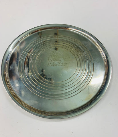 Silver plated Tray “From the officers of the NZ Regular Force Christchurch”