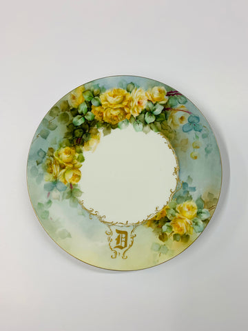 Jean Pouyat Limoges hand painted plate