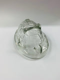 Vintage glass turtle jelly Mould