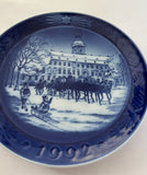 Royal Copenhagen Christmas Plate 1992 The Royal Coach