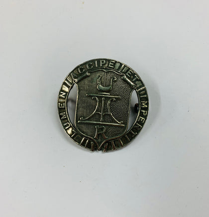 Silver Rongotai College Lumen Accipe Et Imperti cap Badge