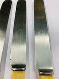 Set 6 bone handled lunch knives