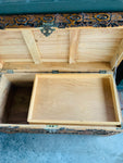 Antique oriental carved camphor wood box