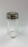 Sterling Silver topped glass pot