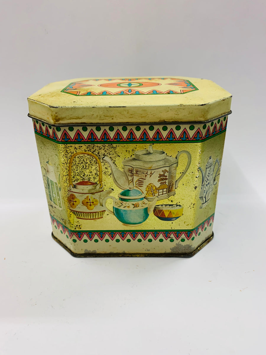 Vintage Choysa tea caddy tin – Antique Alley