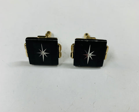Vintage starburst design Cufflinks