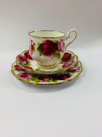 Royal Albert Old English Roses trio