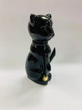 Ceramic black cat kitsch pen holder