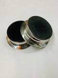 Pair of Antique Silver plated and wooden decanter coasters