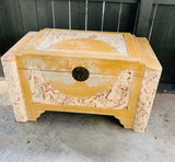 Whitewash wooden large camphor box
