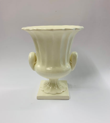 Hand potted White Vase