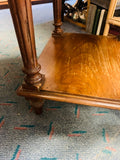 French marble top carved side cabinet