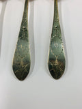 Set of 6 Irish Georgian silver tea spoons John Daly