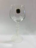 Sasaki Crystal Greco Roman lady wine glass