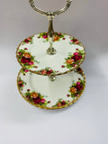 Royal Albert Old Country Roses tiered cake stand