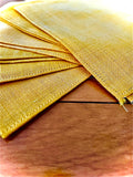 Set of Six Mustard Yellow Napkins