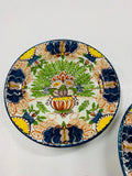 Pair of decorative hand painted wall plates