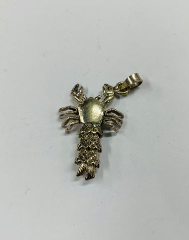 Sterling silver lobster charm