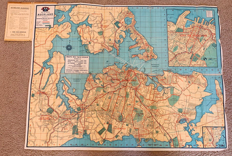Early Universal Map of Auckland City and Suburbs