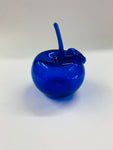 French Biot Blue glass Apple