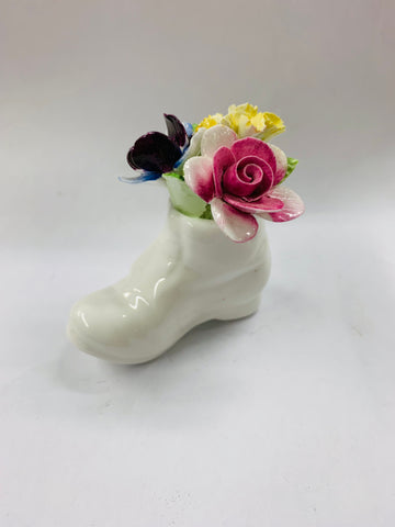 Royal Doulton floral flower shoe