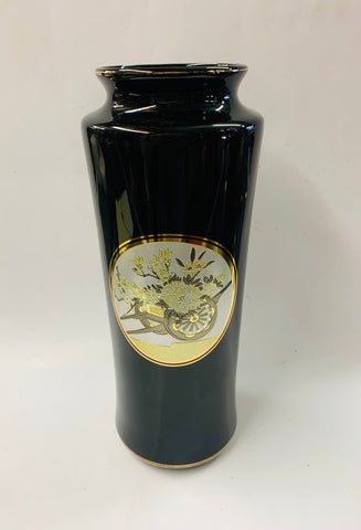 Large Art of Chokin ceramic vase