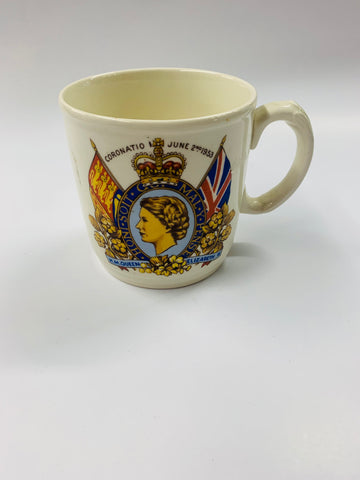 Queen Elizabeth Coronation mug