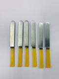 Set 6 boxed bone handle lunch knives