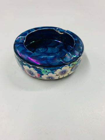 Maling blue thumbprint ashtray