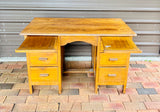 Antique Oak Partners Desk