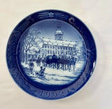 Royal Copenhagen Christmas Plate 1992 The Royal Coach