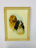 Vintage Spaniel dogs print