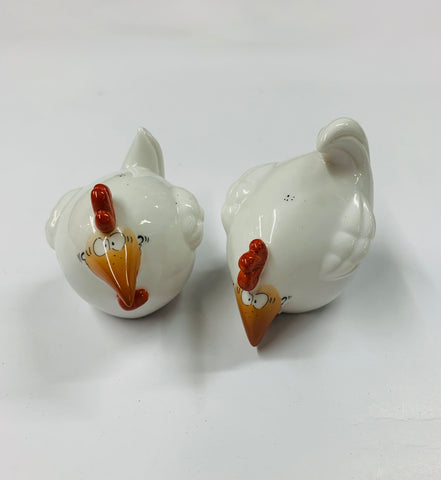 Goebel novelty rooster salt and pepper shakers