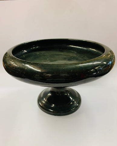 Fulper pottery glazed compote stand