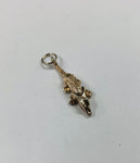 Sterling silver crocodile charm