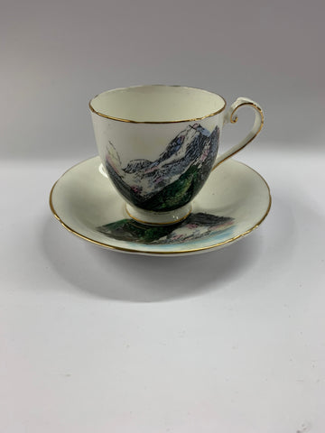 Mt Cook vintage souvenir cup and saucer
