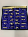 Rodd Camille silver plated dessert cutlery set