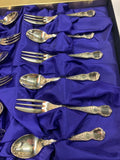 Rodd Camille silver plated dessert cutlery set