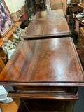 Solid mahogany bedside tables