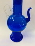 Cobalt blue glass tea or coffee pot