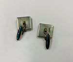 Sterling silver and Paua shell cufflinks