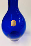 Cobalt blue glass decanter