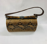 Vintage snake skin handbag