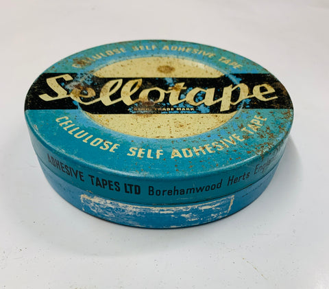 Vintage Sellotape tin