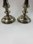 Sterling Silver Pair of Column Candlesticks