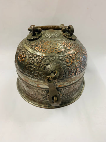 Antique Middle Eastern Pandan spice caddy box