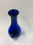 Cobalt blue glass decanter