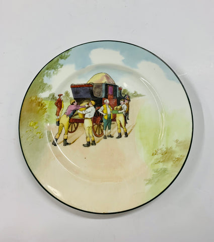 Rare Royal Doulton Blue Sky coaching scene lunch plate