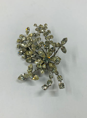Vintage diamanté brooch